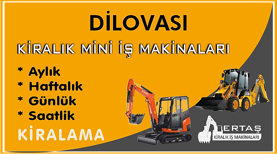 Dilovası Ekskavatör Mini İş Makinası Kiralama