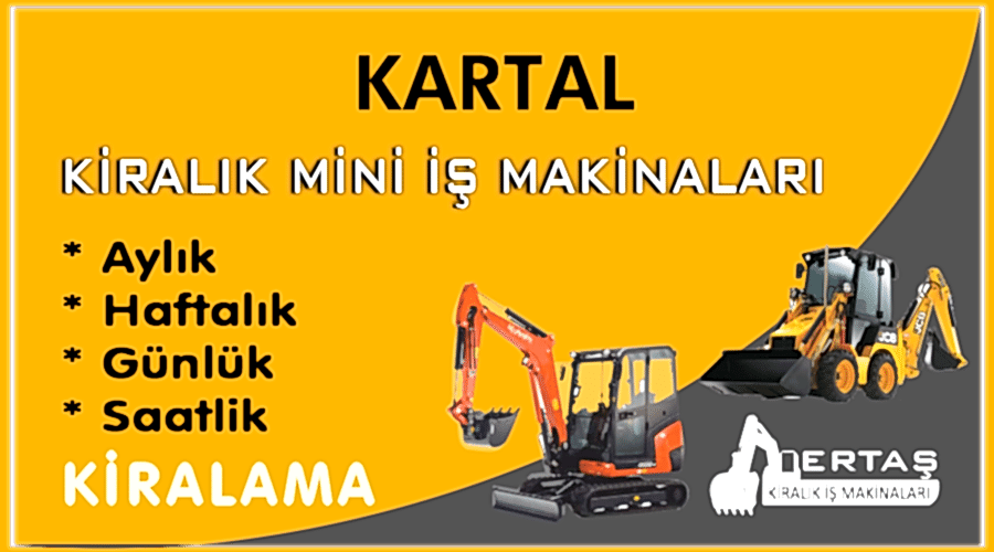 Kartal Ekskavatör Mini İş Makinası Kiralama