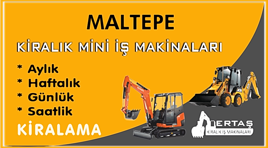 Maltepe Ekskavatör Mini İş Makinası Kiralama