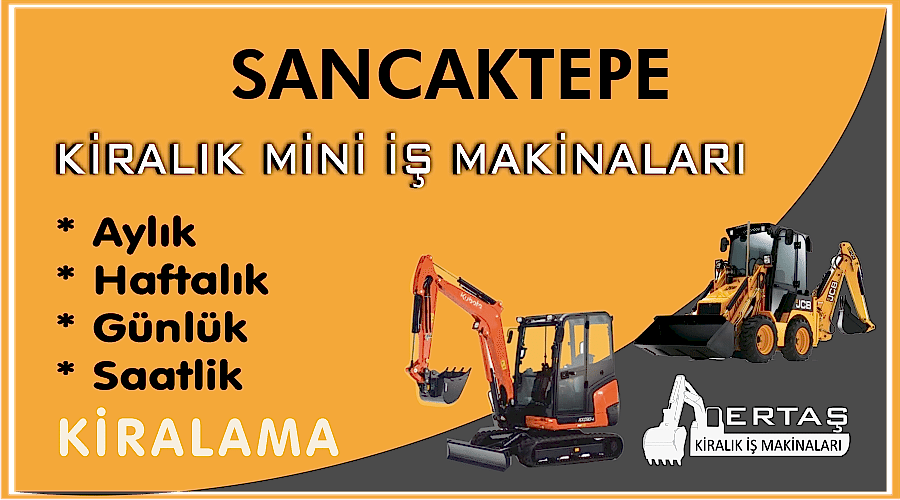 Sancaktepe Ekskavatör Mini İş Makinası Kiralama