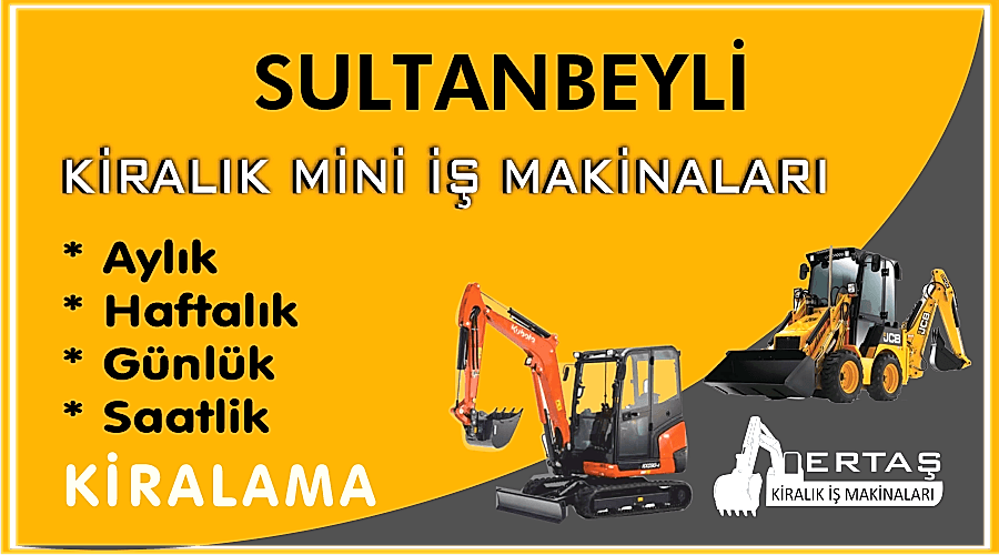 Sultanbeyli Ekskavatör Mini İş Makinası Kiralama